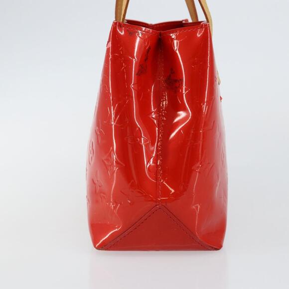 LOUIS VUITTON Monogram Vernis Reade PM Hand Bag Red Rouge M91088 - Picture 5 of 13
